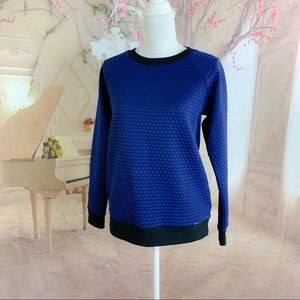 NWOT Michael Kors Quilted Blue Sweatshirt